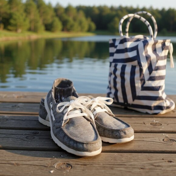 Skechers On The Go Oxford Loafers Boat Shoes Lace Up Gray Women's 7.5 - Picture 1 of 13